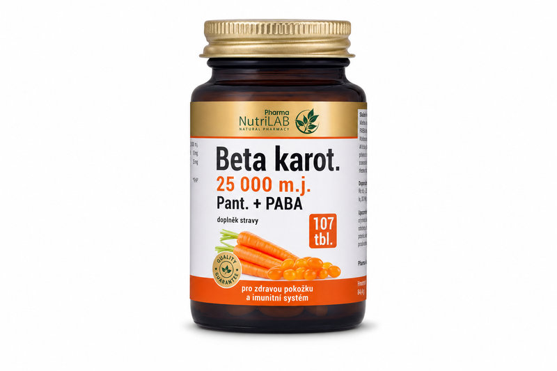 Beta karot.25 000 m.j.Pant.+PABA tob.107