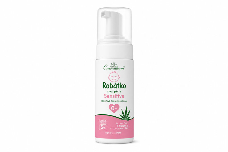 Cannaderm Robátko mycí pěna Sensitive 200ml