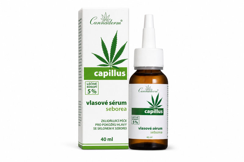 Cannaderm Capillus vlasové sérum seborea 40ml