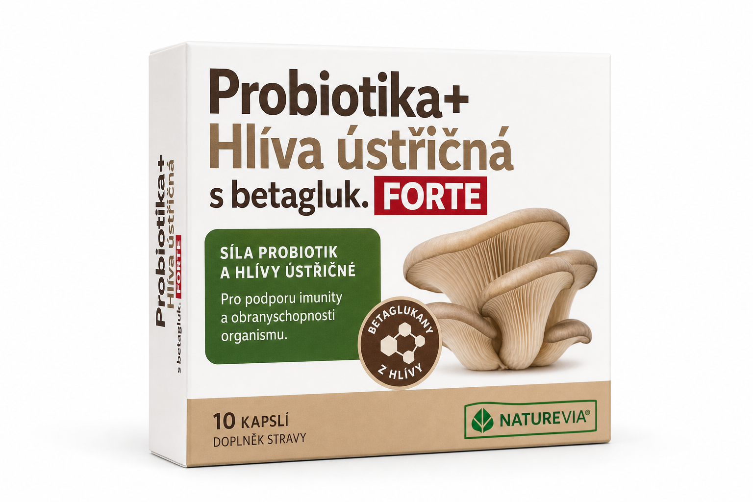 Probiotika+Hlíva ústřičná s betagluk.FORTE cps 10