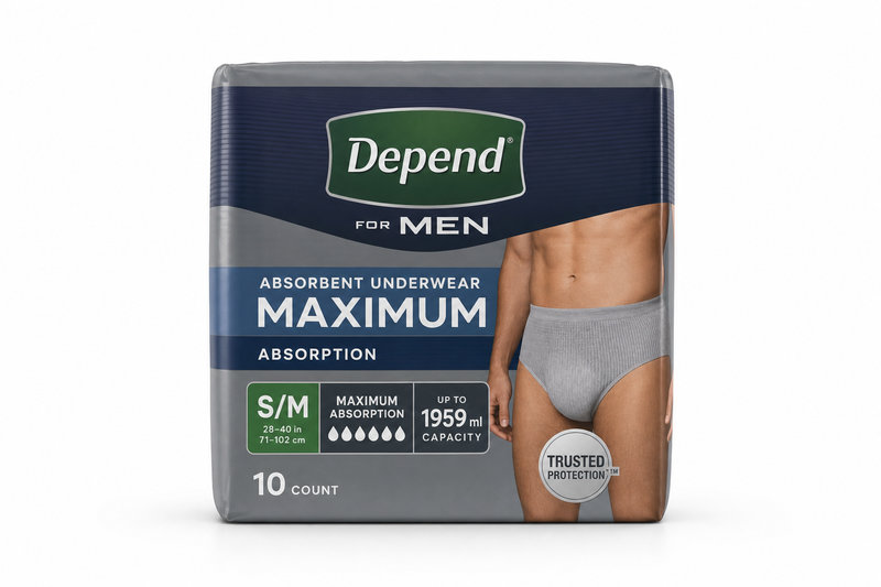 Depend kalh.abs. Maximum S/M pro muže 10ks 1959