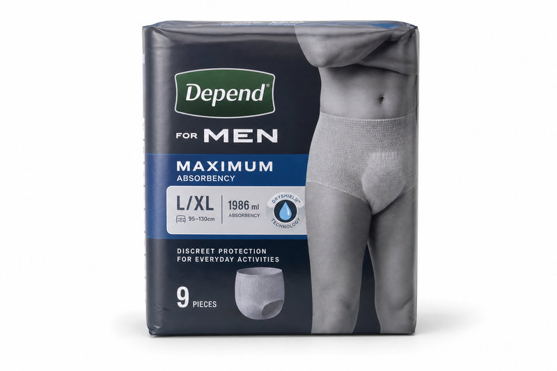 Depend kalh.abs. Maximum L/XL pro muže 9ks 1986
