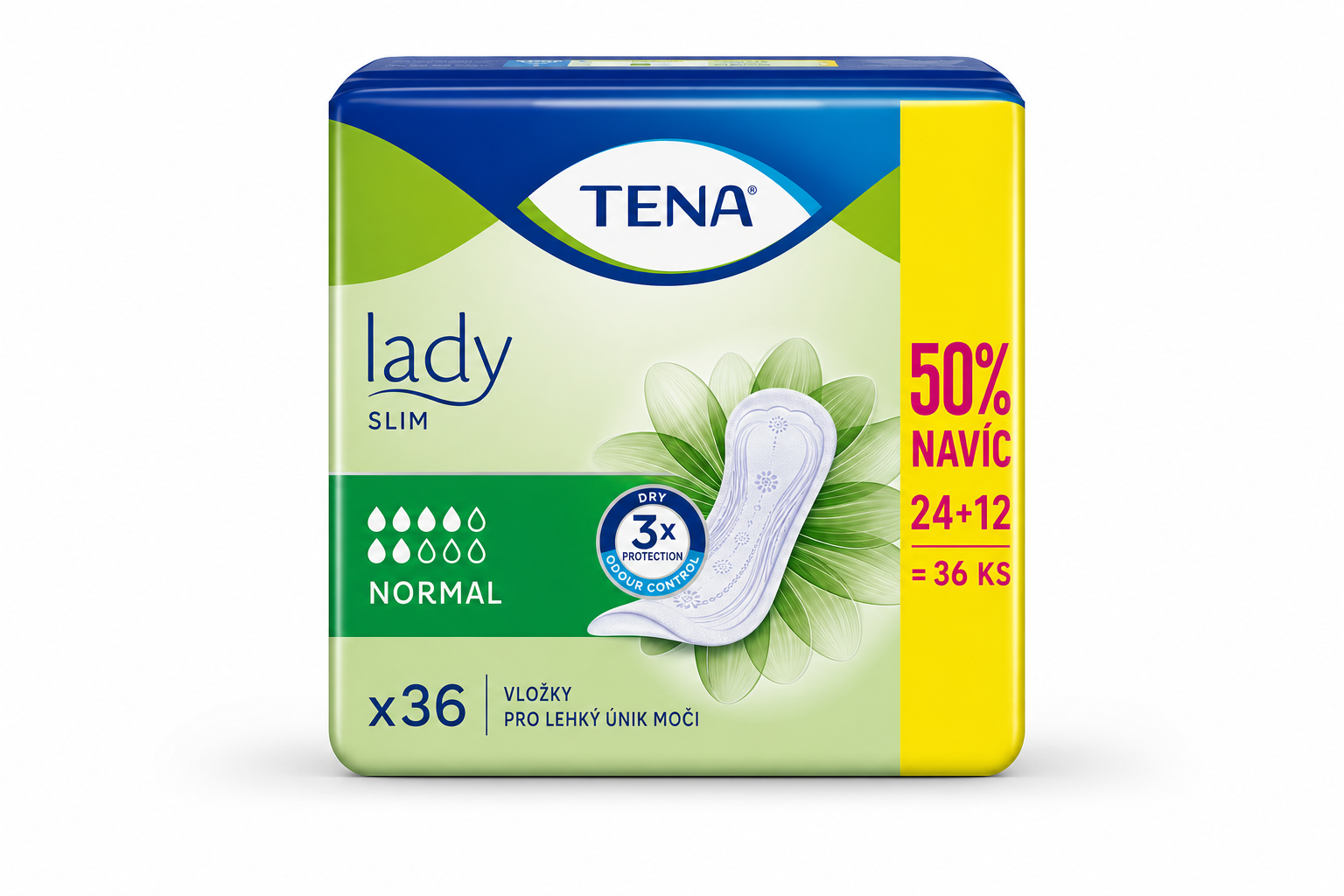 TENA vložky Lady Slim Normal 50%navíc(24+12)760294
