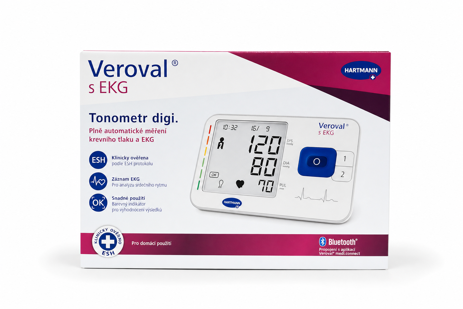 Tonometr digi. VEROVAL s EKG