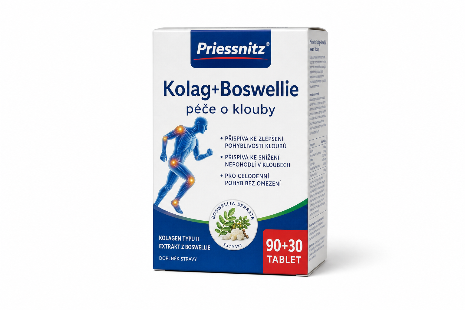 Priessnitz Kolag+Boswellie péče o klouby tbl.90+30