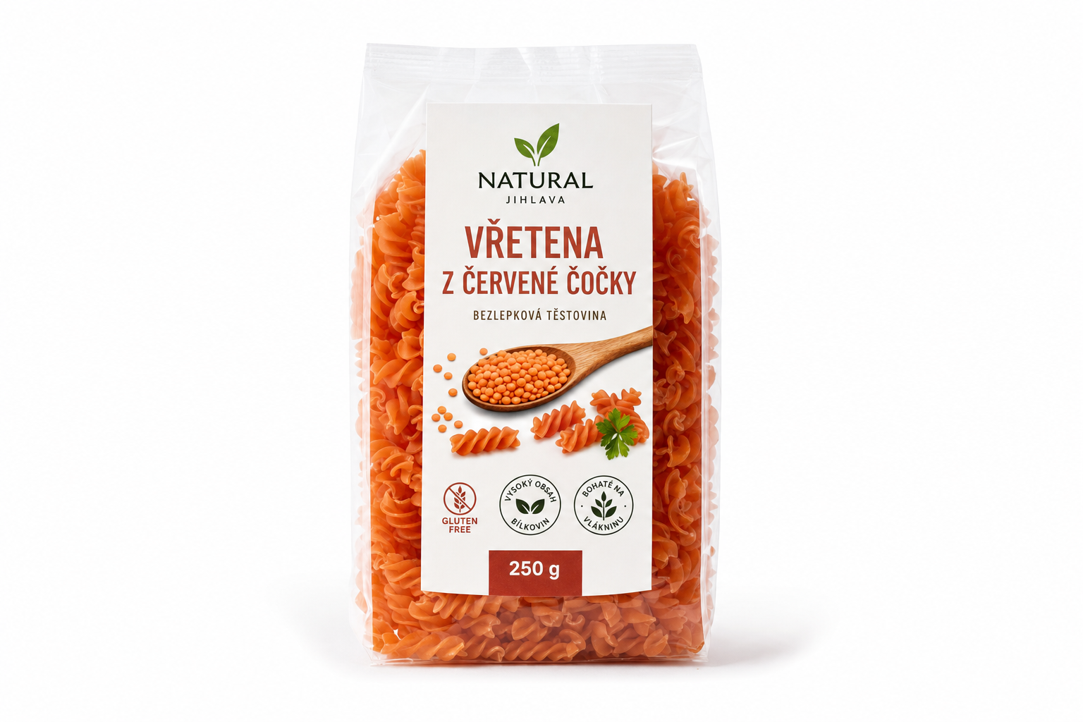 Vřetena z červené čočky 250g