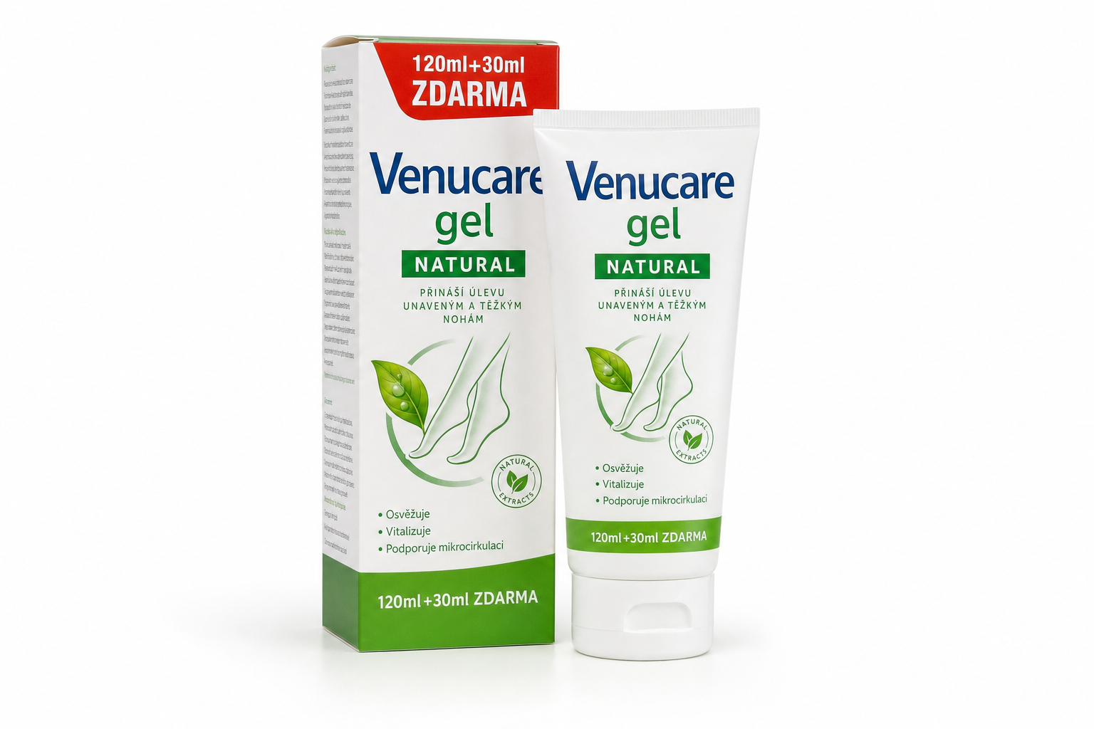 Venucare gel NATURAL 120ml+30ml ZDARMA