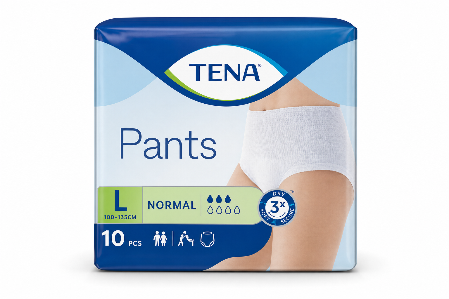 Tena navl.kalh.Pants Normal Large 10ks 791610
