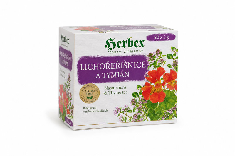 Čaj Lichořeřišnice a tymián 20x2g n.s. Herbex
