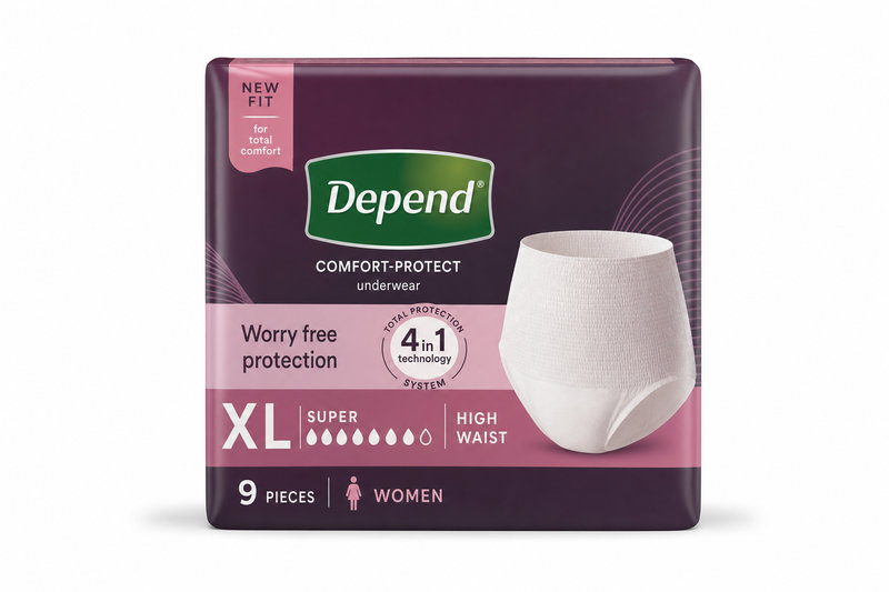 DEPEND kalh.abs.Super XL vyšší pas Ženy 9ks 1966