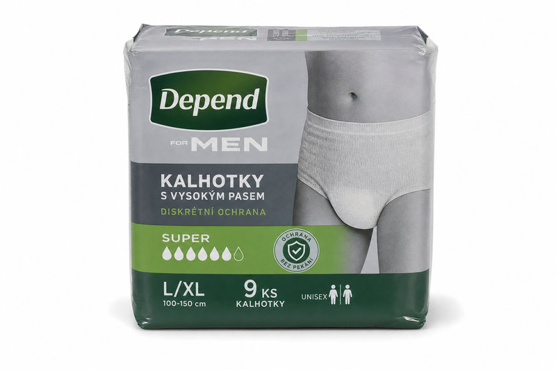 DEPEND kalh.abs.Super L/XL vyš.pas Muži 9ks 1985