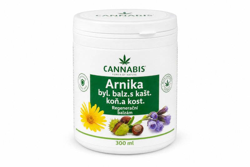CANNABIS Arnika byl. balz.s kašt.koň.a kost. 300ml