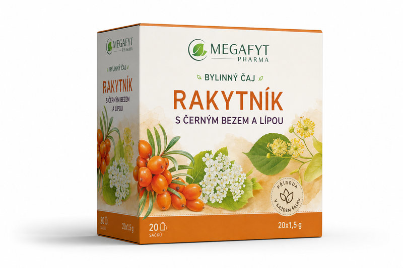 Čaj Rakytník s černým bezem a lípou 20x1.5g