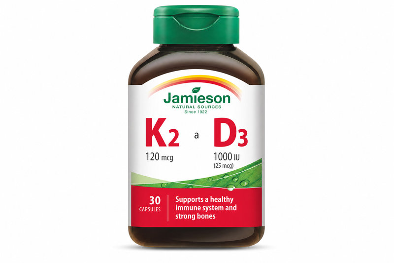 JAMIESON Vitamíny K2 120mcg a D3 1000 IU cps.30