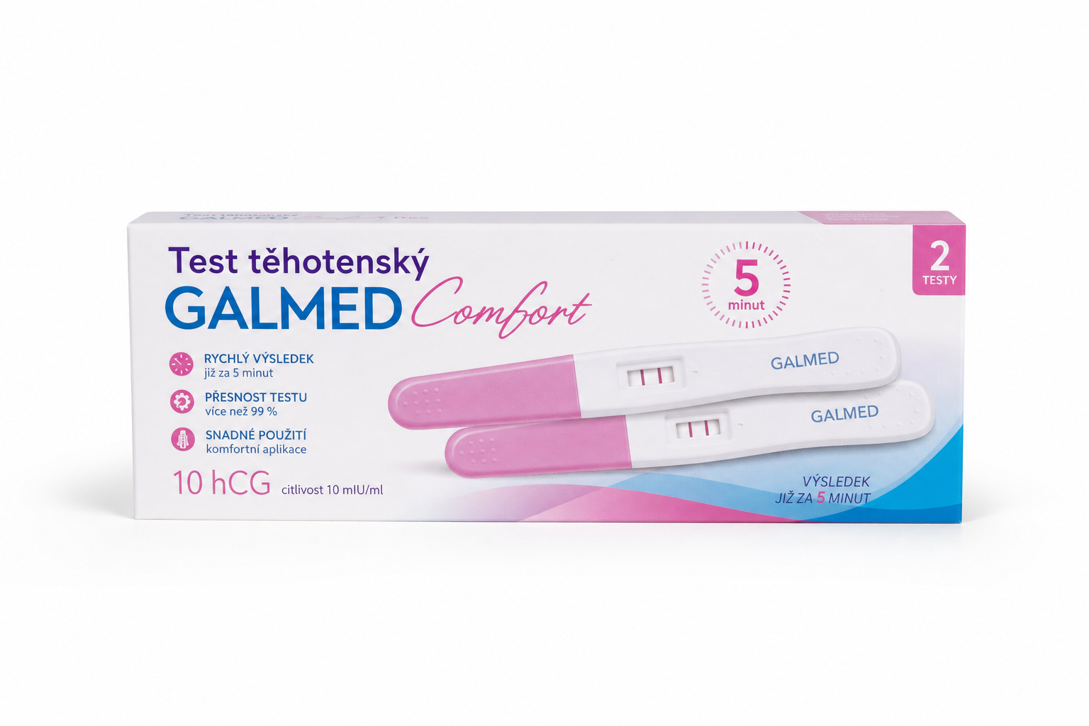 Test těhotenský GALMED Comfort 10 hCG 2ks II