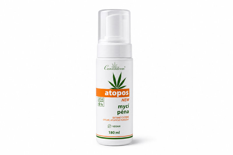 Cannaderm Atopos mycí pěna NEW 180ml