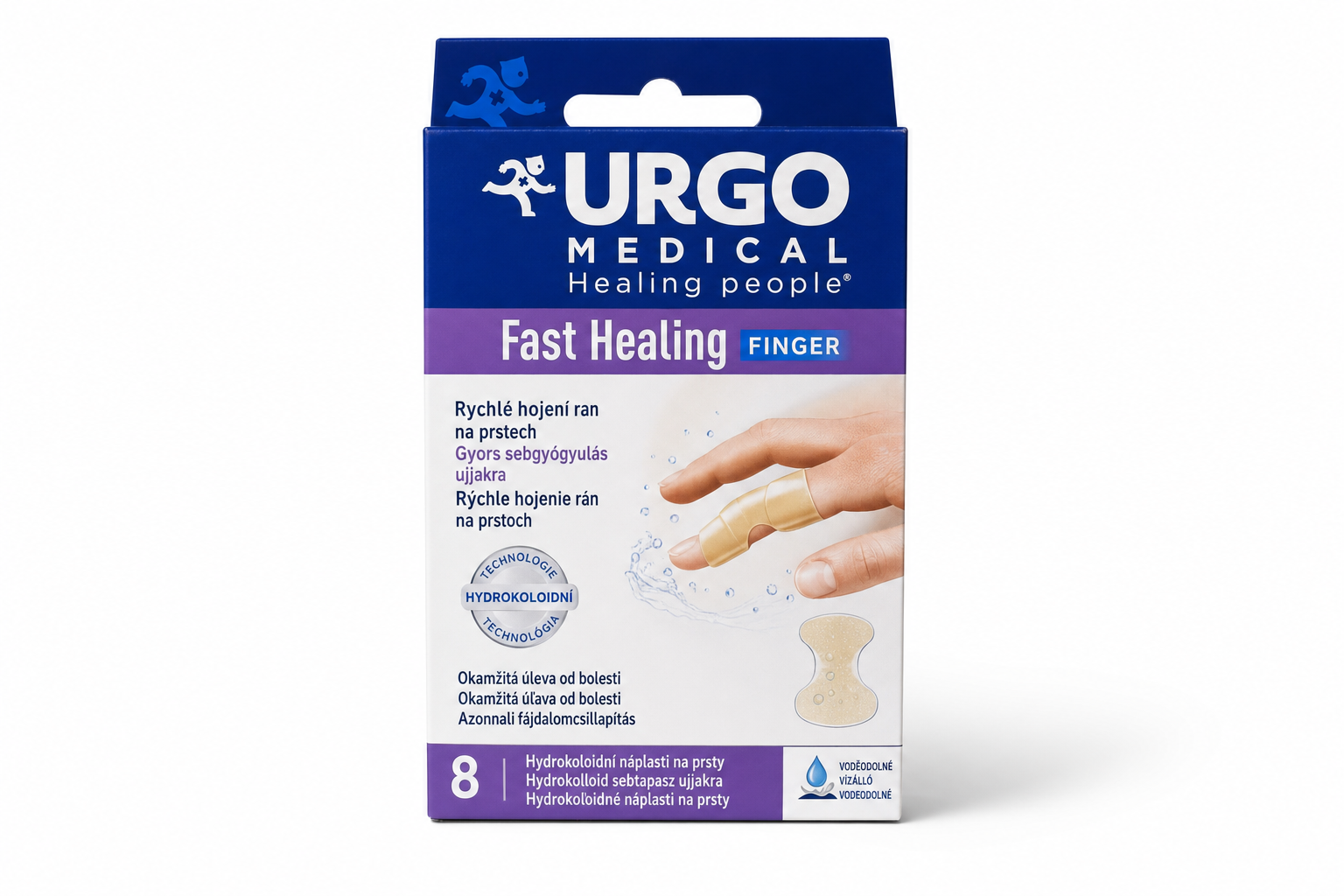 URGO FAST HEALING FINGER na prsty hydrok.nápl.8ks