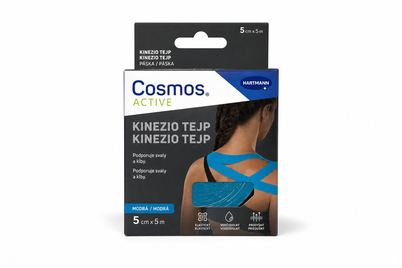 Cosmos Active - Kinezio tejp. páska modrá 5cmx5m
