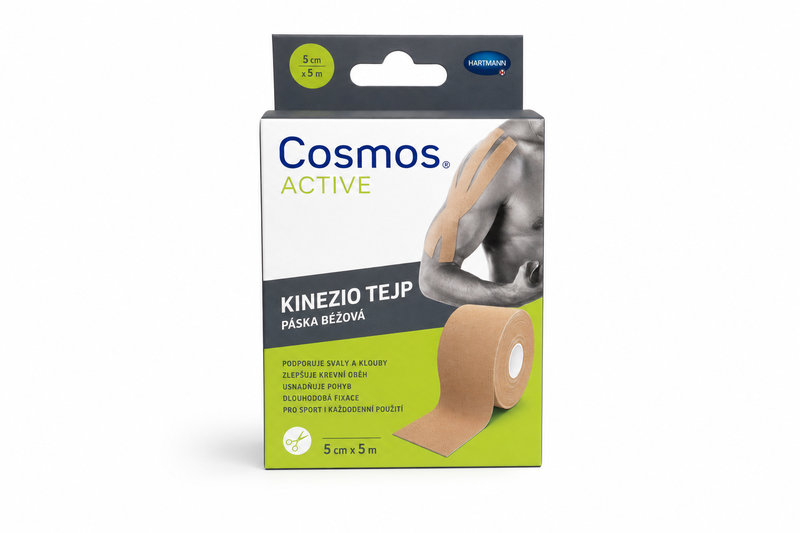 Cosmos Active - Kinezio tejp. páska béžová 5cm x5m