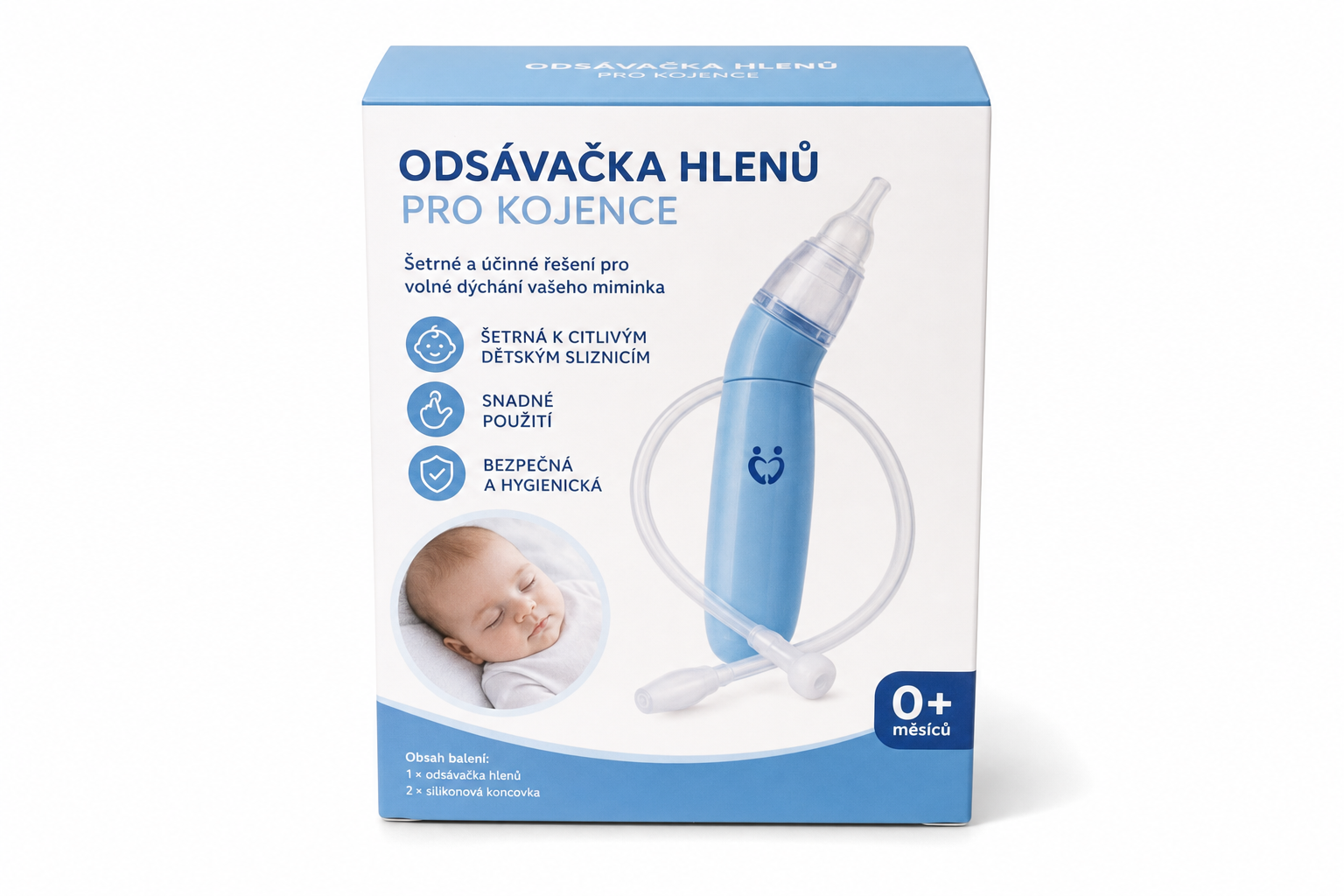 Odsávačka hlenů pro kojence modrá