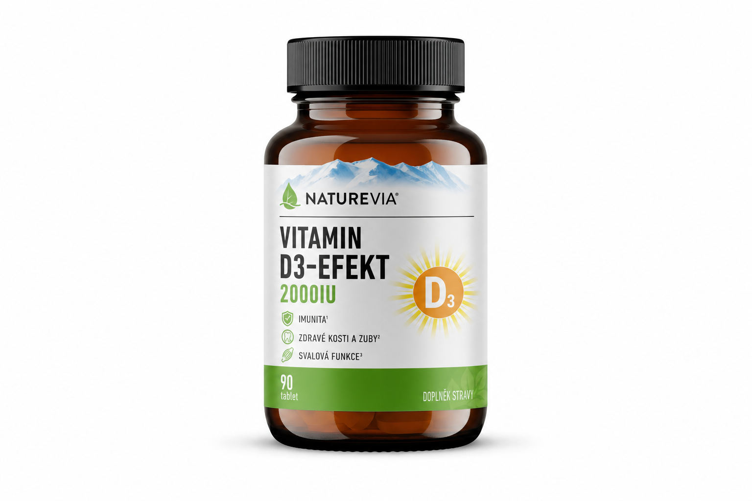 NatureVia Vitamin D3-Efekt 2000IU tbl.90