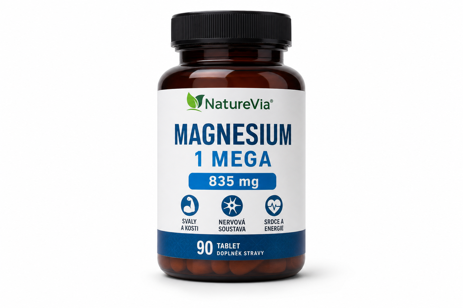 NatureVia Magnesium 1 Mega 835mg tbl 90