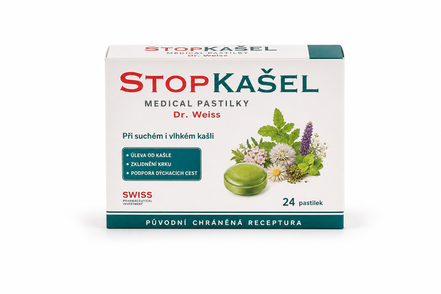 STOPKAŠEL Medical pastilky Dr. Weiss 24 pastilek