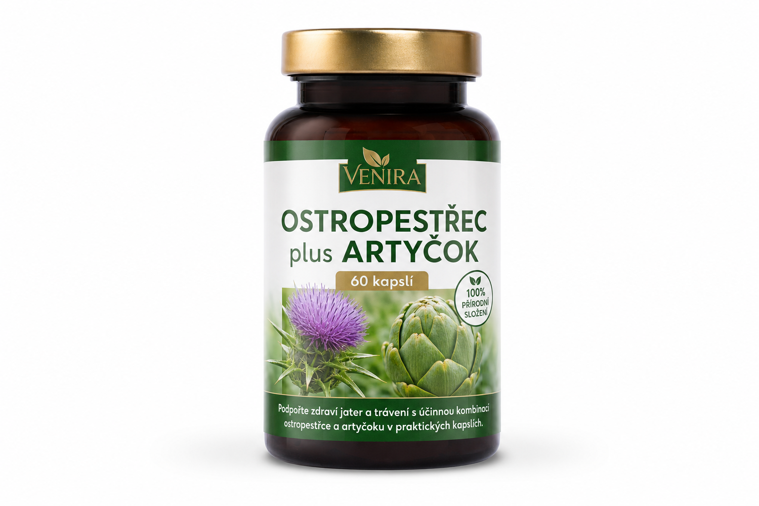 OSTROPESTŘEC plus ARTYČOK 60 kapslí
