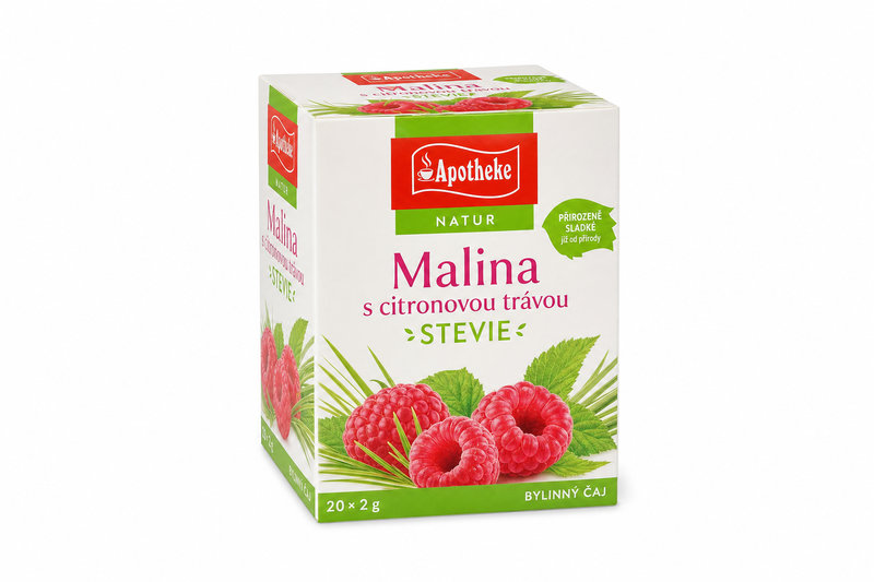 Čaj Apotheke Malina s citronov trávou STEVIE 20x2g