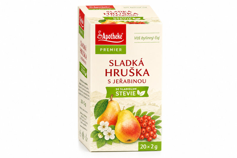 Čaj Apotheke Sladká hruška s jeřabinou STEVIE20x2g