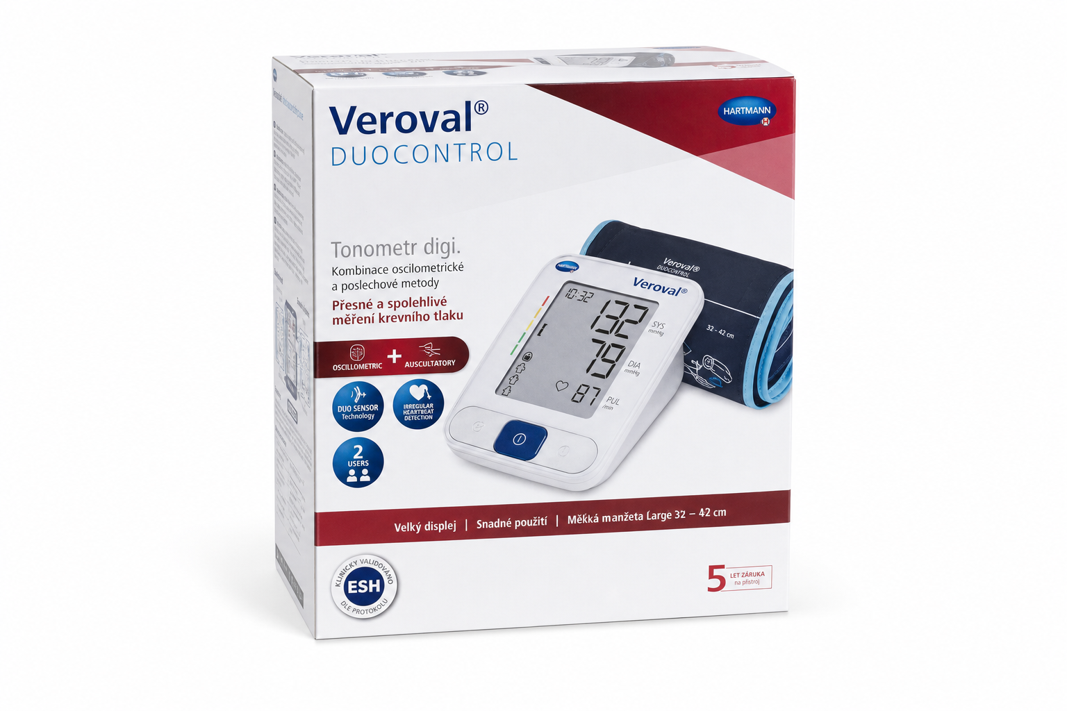 Tonometr digi. VEROVAL DuoControl Large