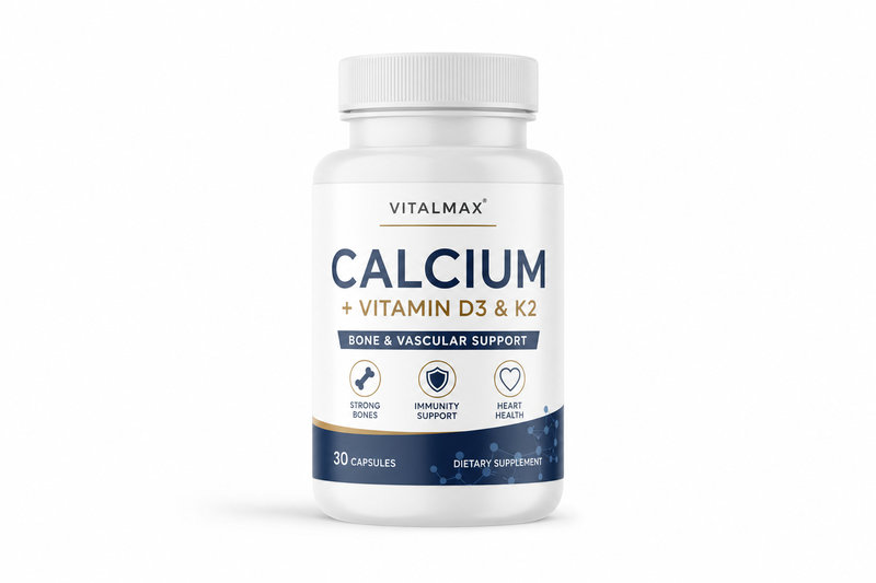 Calcium+vitamin D3 a K2 cps 30