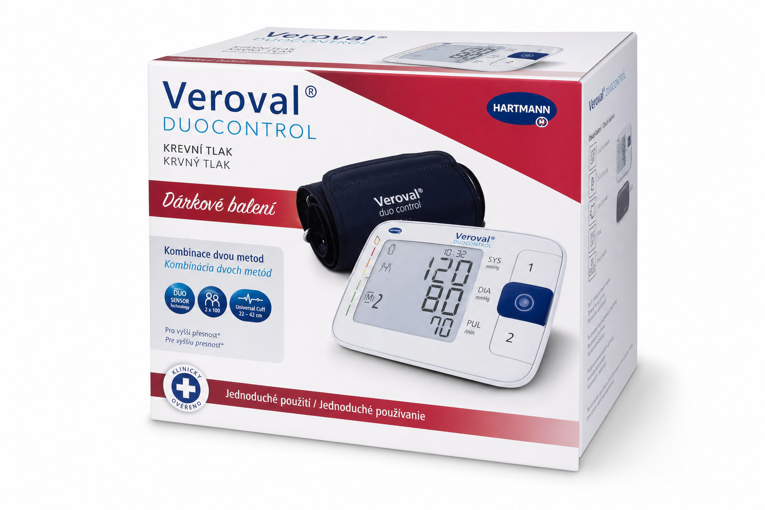 Tonometr VEROVAL DuoControl dárkové balení