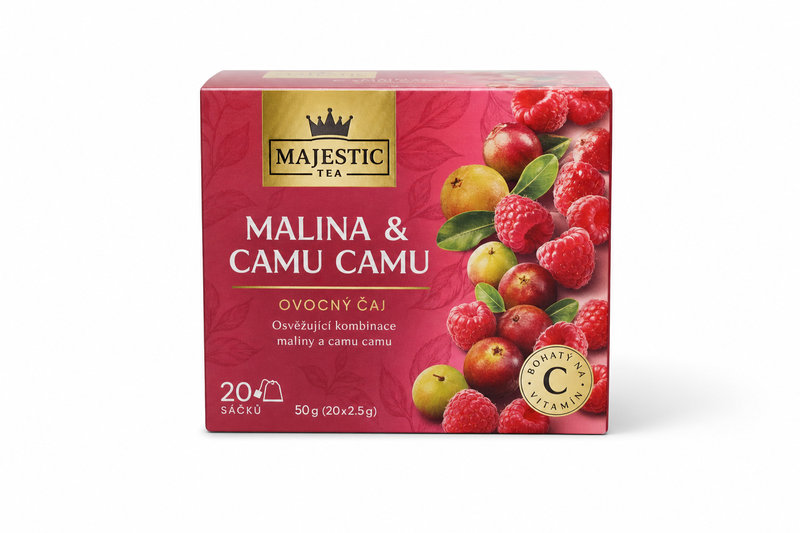 Čaj Majestic Tea Malina & Camu Camu 20x2.5g