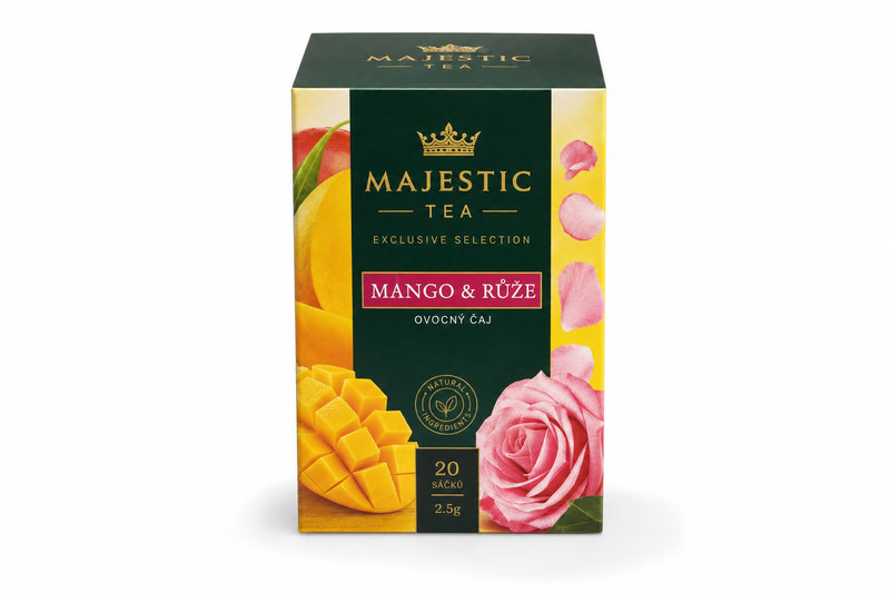Čaj Majestic Tea Mango & Růže 20x2.5g