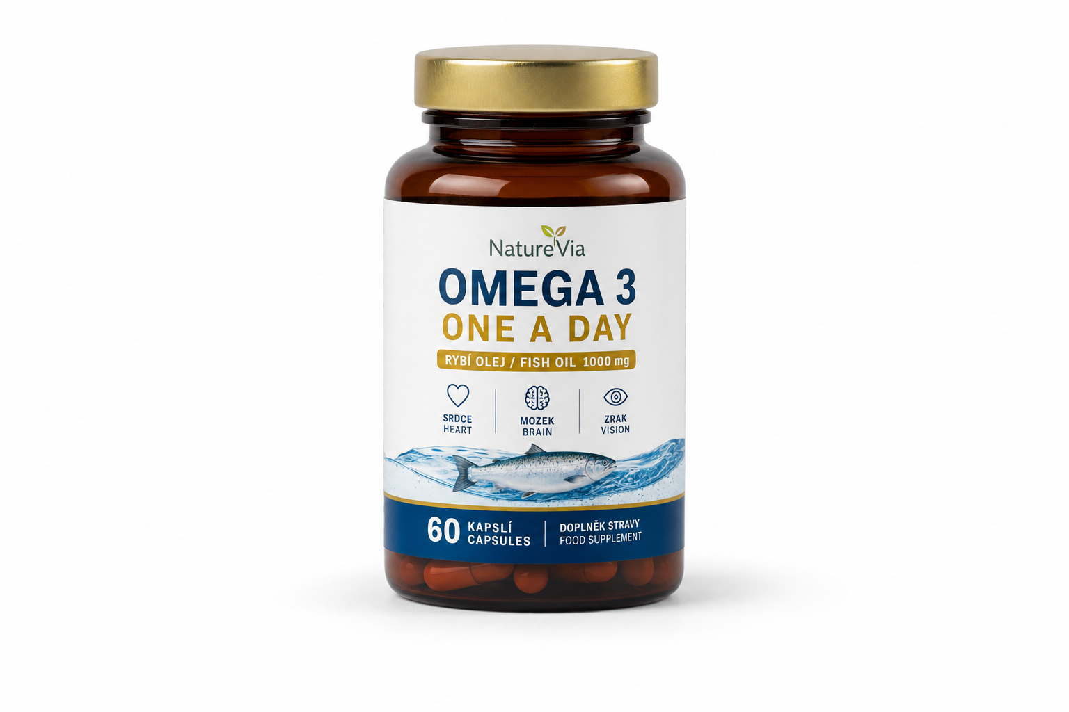 NatureVia Omega 3 One a Day cps 60