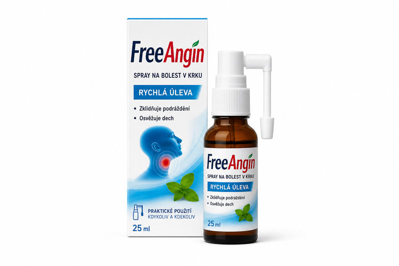 FreeAngin spray na bolest v krku 25ml