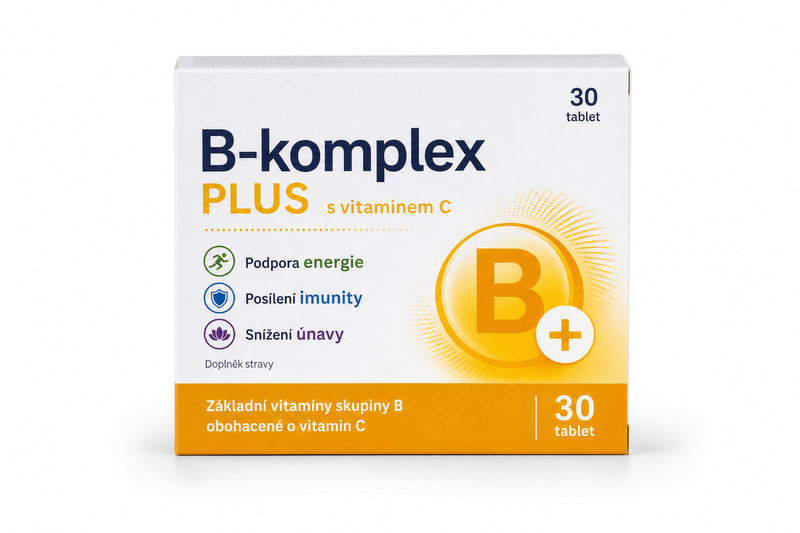 B-komplex PLUS s vitaminem C tbl.30