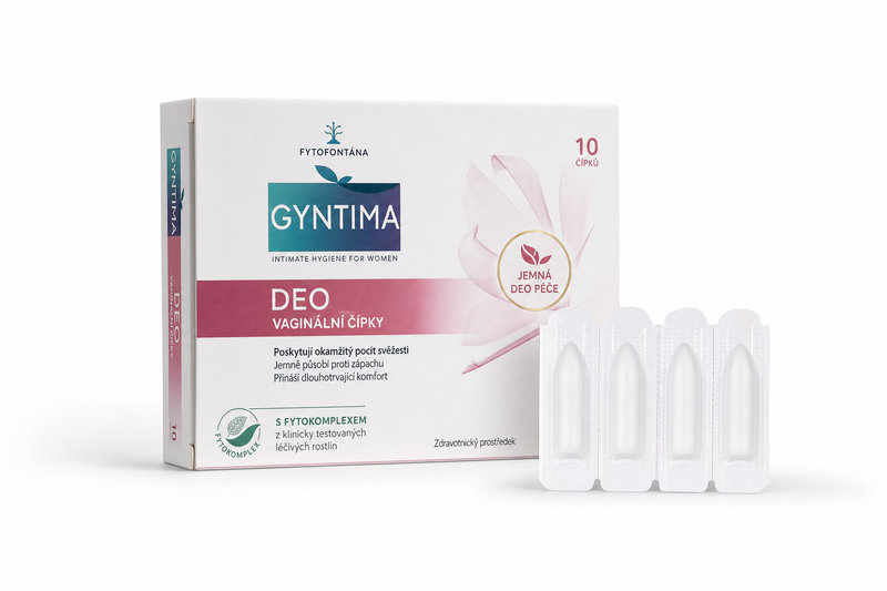 Fytofontána GYNTIMA vaginální čípky DEO 10ks