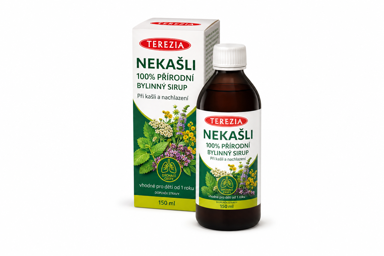 TEREZIA NEKAŠLI 100% přírodní bylinný sirup 150ml