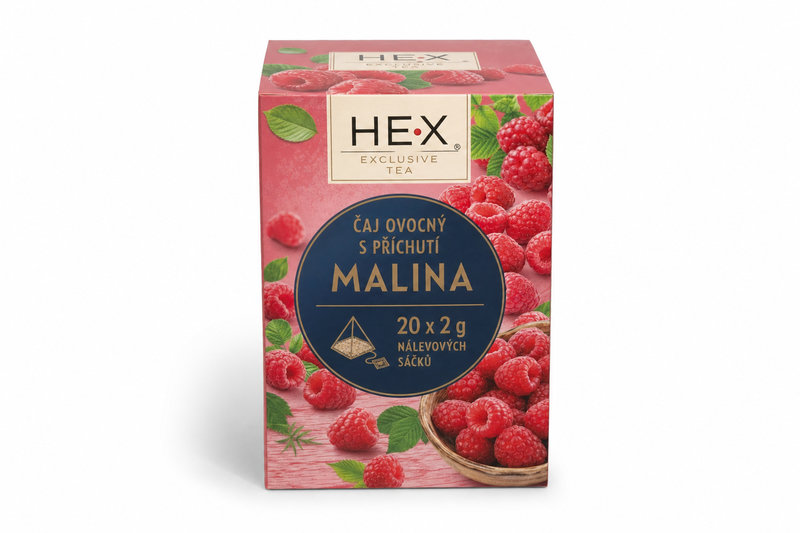 Čaj ovocný s příchutí Malina n.s.20x2g -Hex