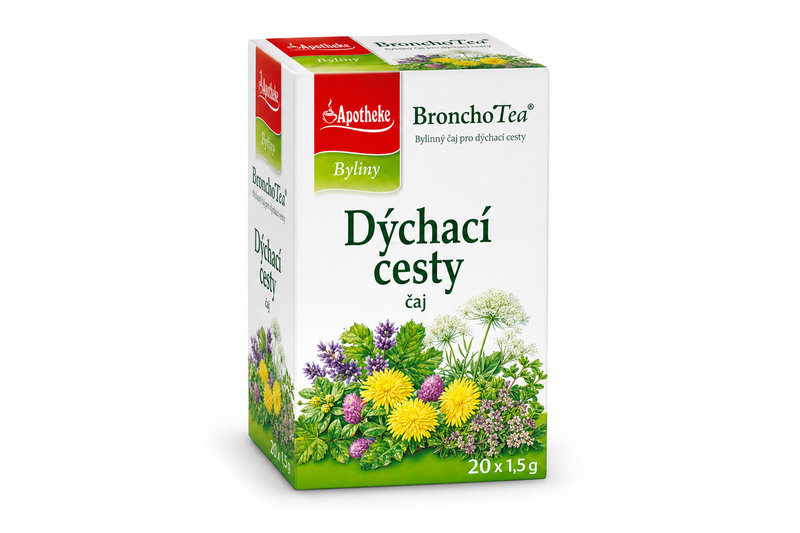 Čaj Apotheke BronchoTea Dýchací cesty čaj 20x1.5g