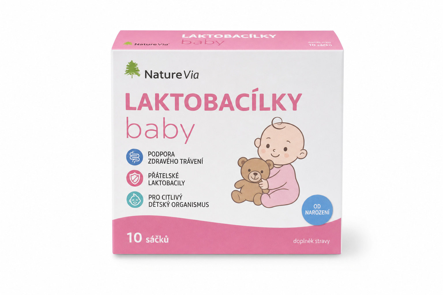 NatureVia Laktobacílky baby 10 sáčků