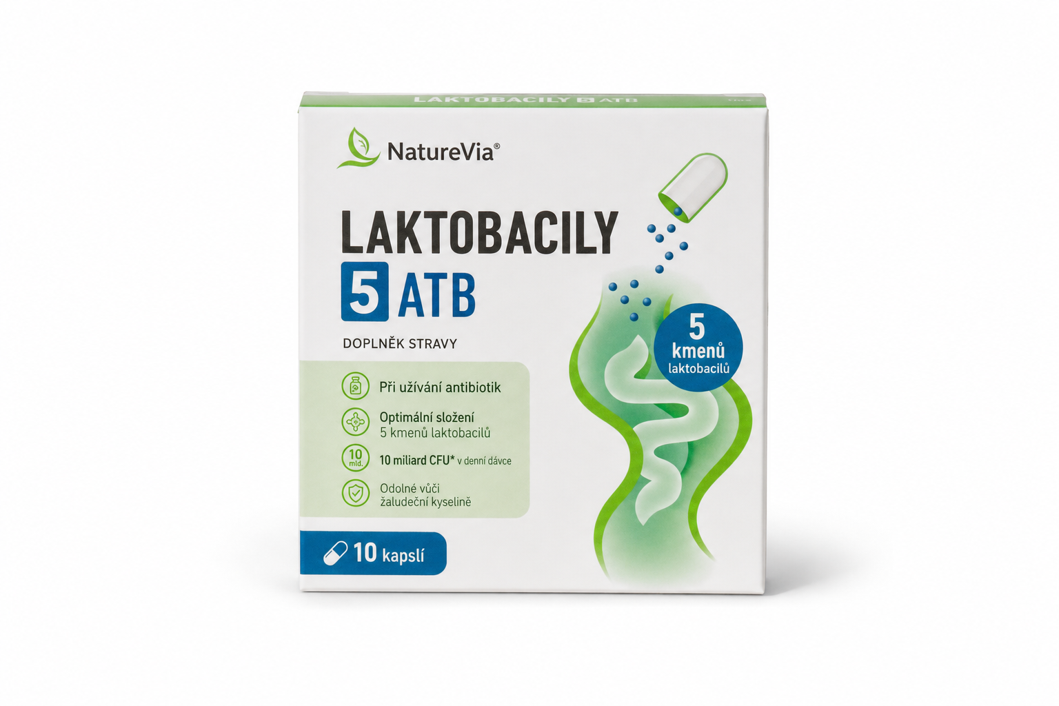 NatureVia Laktobacily 5 ATB cps.10