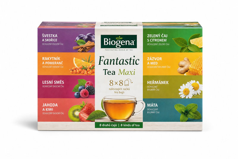 Čaj Biogena Fantastic Tea Maxi (8x8 nálev.sáčků)