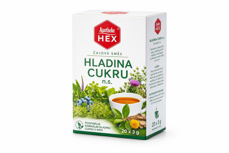 Čaj Hladina cukru n.s.20x3g -Hex-