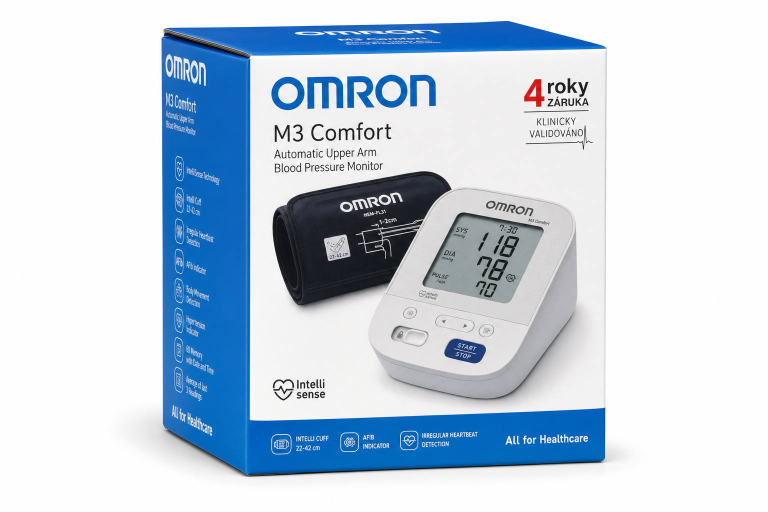 Tonometr dig.OMRON M3 Comfort intelli 4roky záruka