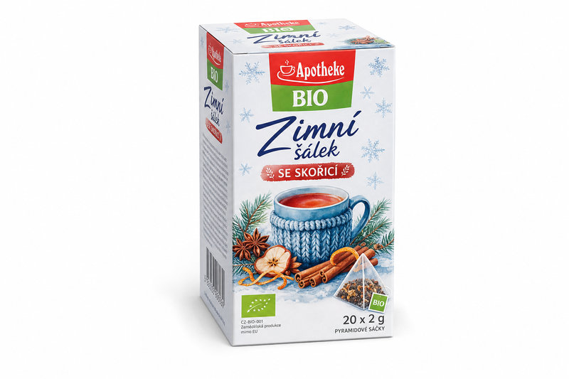 Čaj Apotheke BIO Zimní šálek se skořicí 20x2g