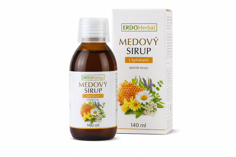 ERDOHerbal medový sirup 140ml