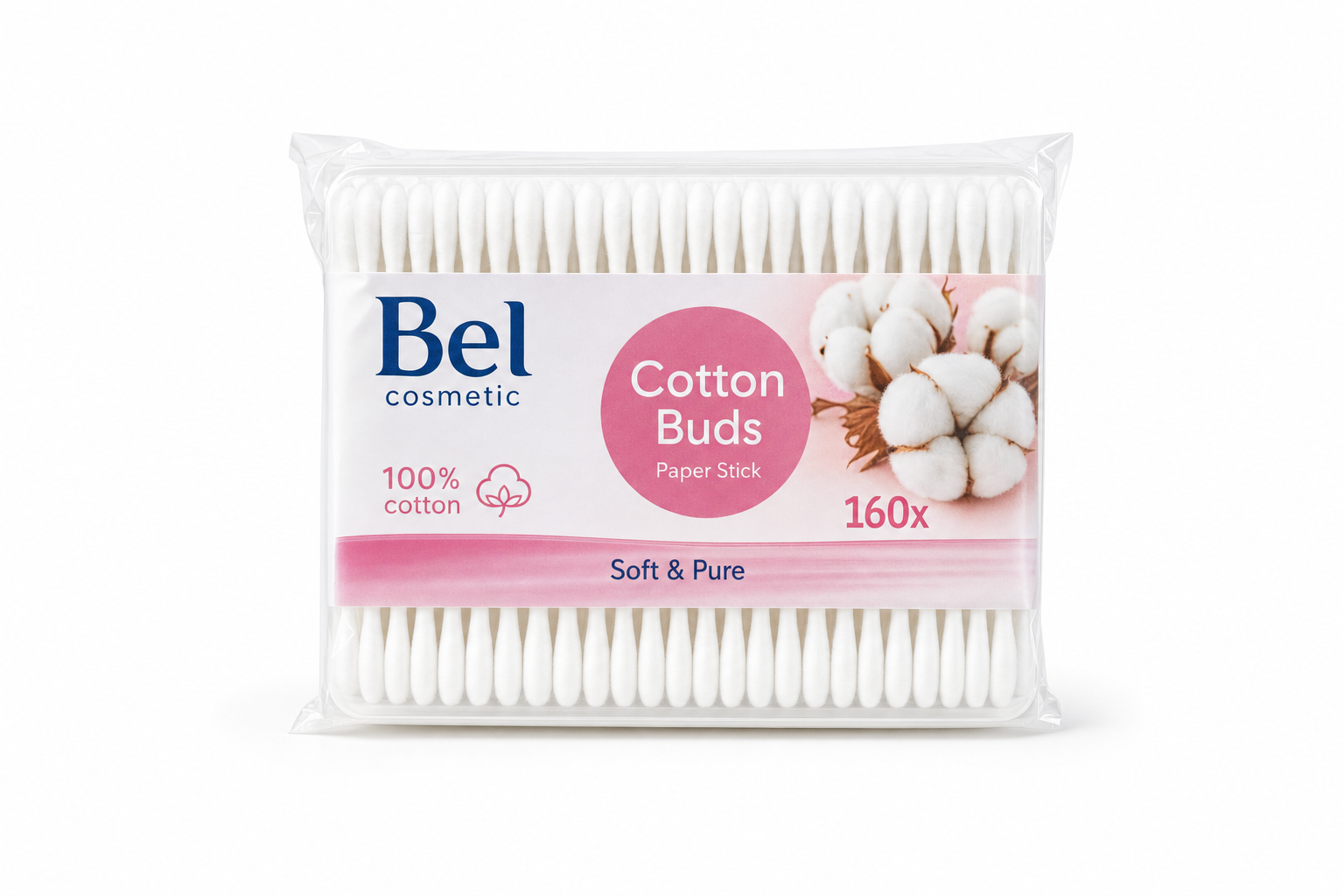 Tyčinky vatové Bel cosmetic 160 ks 